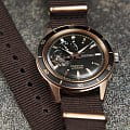 Seiko Seiko Presage SSA426J1  японские мужские часы на браслете нейлон боковой вид