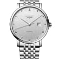 Longines Longines Elegant Collection L4.911.4.77.6  L49114776 механические мужские часы серебристый циферблат, браслет нержавеющая сталь — вид спереди