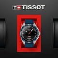 Tissot Tissot T-Touch Connect Solar T121.420.47.051.06 кварцевые мужские часы часы, крупный план черный циферблат