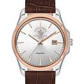 Santa Barbara Polo & Racquet Club Santa Barbara Polo & Racquet Club Noble SB.1.10535-3  SB.1.10535-3 кварцевые мужские часы  серебристый циферблат, браслет кожаный — вид спереди