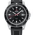 Swiss Military by Chrono Swiss Military by Chrono SM34082.07  SM34082.07 кварцевые мужские часы черный циферблат, браслет каучук — вид спереди