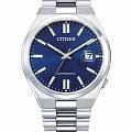Citizen Citizen Tsuyosa NJ0150-81L  NJ0150-81L механические мужские часы синий циферблат, браслет нержавеющая сталь — вид спереди