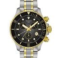 Tissot Tissot Seastar 1000 Quartz Chronograph 38mm T120.217.22.061.00 Seastar 1000 T1202172206100 кварцевые мужские часы  черный циферблат, браслет нержавеющая сталь — вид спереди