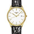 Longines Longines Lyre L4.859.2.12.2  L48592122 кварцевые женские часы белый циферблат, браслет сталь c pvd покрытием — вид спереди