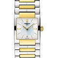 Tissot Tissot T02 T090.310.22.111.00  T0903102211100 кварцевые женские часы перламутровый циферблат, браслет сталь c pvd покрытием — вид спереди