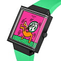Swatch Swatch Square Bioceramic Standard SO34Z102 , наручные женские часы фото под углом