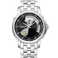 Hamilton Hamilton Jazzmaster Open Heart Auto H32565135  H32565135 механические женские часы  черный циферблат, браслет нержавеющая сталь — вид спереди