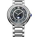 Maurice Lacroix Maurice Lacroix FIABA Moonphase 32 мм FA1084-SS002-370-1  FA1084-SS002-370-1 кварцевые женские часы серый циферблат, браслет нержавеющая сталь — вид спереди