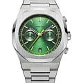 D1 Milano D1 Milano Cronografo CHBJ10  CHBJ10 кварцевые мужские часы зеленый циферблат, браслет нержавеющая сталь — вид спереди