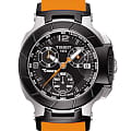 Tissot Tissot T-Sport T-Race Quartz Chronograph T048.217.27.057.00 T Race T0482172705700 кварцевые женские часы  черный циферблат, браслет силикон — вид спереди