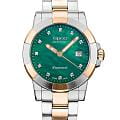 Epos Epos Ladies Diamonds 8001.700.32.83.42  8001.700.32.83.42 кварцевые женские часы зеленый циферблат, браслет нержавеющая сталь с pvd-покрытием — вид спереди