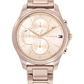 Tommy Hilfiger Tommy Hilfiger Sport 1782261  1782261 кварцевые женские часы золотой циферблат, браслет сталь с ip покрытием — вид спереди