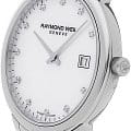 Raymond Weil Raymond Weil Toccata 5385-ST-97081 кварцевые женские часы часы крупный план белый циферблата