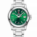 Swiss Military by Chrono Swiss Military by Chrono SM34002.24  SM34002.24 кварцевые мужские часы зеленый циферблат, браслет нержавеющая сталь — вид спереди