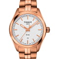 Tissot Tissot PR 100 Lady T101.210.33.031.01 PR 100 T1012103303101 кварцевые женские часы белый циферблат, браслет сталь c pvd покрытием — вид спереди