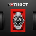 Tissot Tissot Supersport Gent T125.610.11.051.00 кварцевые мужские часы часы, крупный план черный циферблат