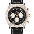 Breitling Breitling Navitimer B01 Chronograph 46 UB0127211B1P2  UB0127211B1P2 механические мужские часы  циферблат, браслет кожаный — вид спереди