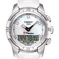 Tissot Tissot T-Touch II Titanium Lady T047.220.47.111.00 T Touch T0472204711100 кварцевые женские часы перламутровый циферблат, браслет силикон — вид спереди